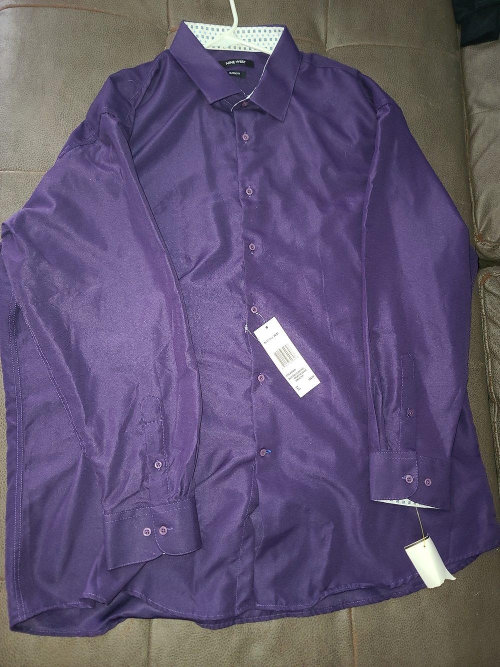 Nine West Men’s Purple Dress Shirt